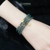  Chuỗi Vòng Lam Ngọc  Jade A 4ly Mix Lu Thống, Hoa Sen Và Charm Hạt Gạo Vàng Trang Sức (Không Kén Mệnh) 2-126001 