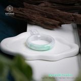  Vòng Khối Ngọc Phỉ Thúy Jade A Bạch Đế Thanh Cao Cấp Bản Hẹ 14.2 x 8.8 x 54.5 (Không Kén Mệnh) 2529589 