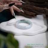  Vòng Khối Ngọc Phỉ Thúy Jade A Phỉ Thúy Phớt Lục Cao Cấp Bản Hẹ 13.6 x 7.8 x 53.6 (Không Kén Mệnh) 2529596 