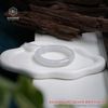  Vòng Khối Ngọc Phỉ Thúy Jade A Bạch Nguyệt Quang Điểm Chu Sa Cao Cấp Bản Hẹ 12 x 9 x 56.3 (Không Kén Mệnh) 2529593 