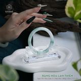  Vòng Khối Ngọc Phỉ Thúy Băng Hoa Lam Thiên Cao Cấp Bản Hẹ 8.6 x 7.5 x 55 (Không Kén Mệnh) 2530126 