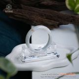  Vòng Khối Phỉ Thúy Xám Khói Điểm Sái Kim Hồng Bản Hẹ 13 x 7.5 x 53.3 (Không Kén Mệnh) 2530141 