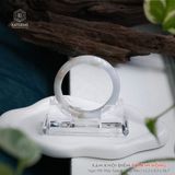  Vòng Khối Phỉ Thúy Xám Khói Điểm Sái Kim Hồng Bản Hẹ 12.2 x 8.5 x 56.7 (Không Kén Mệnh) 2530145 