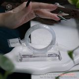  Vòng Khối Phỉ Thúy Xám Khói Điểm Sái Kim Hồng Bản Hẹ 15.2 x 7.9 x 54.6 (Không Kén Mệnh) 2530143 