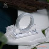  Vòng Khối Phỉ Thúy Xám Khói Điểm Sái Kim Hồng Bản Hẹ 15.2 x 7.9 x 54.6 (Không Kén Mệnh) 2530143 