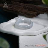  Vòng Khối Phỉ Thúy Xám Khói Điểm Sái Kim Hồng Bản Hẹ 15.2 x 7.9 x 54.6 (Không Kén Mệnh) 2530143 