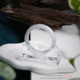  Vòng Khối Phỉ Thúy Xám Khói Điểm Chu Sa Bản Hẹ 14.6 x 7.9 x 55.6 (Không Kén Mệnh) 2530137 