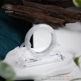  Vòng Khối Phỉ Thúy Xám Khói Điểm Chu Sa Bản Hẹ 14.6 x 7.9 x 55.6 (Không Kén Mệnh) 2530137 