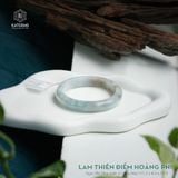  Vòng Khối Ngọc Phỉ Thúy Lam Thiên Điểm Hoàng Phỉ Cao Cấp Bản Hẹ 11.3  x 8.2 x 55.9 (Không Kén Mệnh) 2527961 