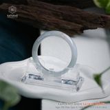  Vòng Khối Phỉ Thúy Xám Khói Điểm Sái Kim Hồng Bản Hẹ 13.6 x 8 x 56.8 (Không Kén Mệnh) 2530144 