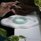  Vòng Khối Ngọc Phỉ Thúy Xanh Lục Táo Cao Cấp Bản Hẹ 12.3 x 8.2 x 56.7 (Không Kén Mệnh) 2531547 