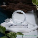  Vòng Khối Ngọc Phỉ Thúy Bạch Nguyệt Quang (Bạch Ngọc) Cao Cấp Bản Hẹ 10.6 x 8.5 x 56.6 (Không Kén Mệnh) 2531541 