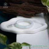  Vòng Khối Ngọc Phỉ Thúy Bạch Nguyệt Quang (Bạch Ngọc) Cao Cấp Bản Hẹ 11.3 x 9 x 58.3 (Không Kén Mệnh) 2531542 