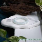  Vòng Khối Ngọc Phỉ Thúy Bạch Nguyệt Quang (Bạch Ngọc) Cao Cấp Bản Hẹ 11.3 x 9 x 58.3 (Không Kén Mệnh) 2531542 