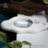  Vòng Khối Ngọc Phỉ Thúy Hoa Bay Cao Cấp Bản Hẹ 12.2 x 8.3 x 55.6 (Không Kén Mệnh) 2531546 