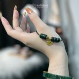  Vòng Dây Cáp Ngọc Cẩm Thạch Sơn Thuỷ (Type B) Ngũ Điếu Mix Hồ Ly Vàng Trang Sức Và Lu Thống (Không Kén Mệnh) 