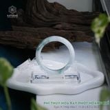  Vòng Khối Ngọc Phỉ Thúy Hoa Bay  Phớt Hoàng Phỉ Cao Cấp Bản Hẹ 11.8 x 8.5 x 56.5 (Không Kén Mệnh) 2532238 