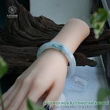  Vòng Khối Ngọc Phỉ Thúy Hoa Bay  Phớt Hoàng Phỉ Cao Cấp Bản Hẹ 11.8 x 8.5 x 56.5 (Không Kén Mệnh) 2532238 