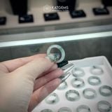  Nhẫn Ngọc Phỉ Thuý Hoa Bay Chất Nếp Băng ni 15-19mm (Không Kén Mệnh) 