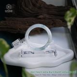  Vòng Khối Ngọc Phỉ Thúy Hoa Bay  Phớt Hoàng Phỉ Cao Cấp Bản Đũa 8.8 x 8.5 x 53.3 (Không Kén Mệnh) 2532249 