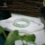  Vòng Khối Ngọc Phỉ Thúy Xanh Ngọc Điểm Hoa Bay Cao Cấp Bản Hẹ 12.3 x 7.6 x 55 (Không Kén Mệnh) 2533597 