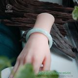  Vòng Khối Ngọc Phỉ Thúy Xanh Ngọc Cao Cấp Bản Hẹ 10.8 x 7.6 x 54 (Không Kén Mệnh) 2533599 