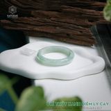  Vòng Khối Ngọc Phỉ Thúy Xanh Phớt Lý Cay Cao Cấp Bản Hẹ 11.9 x 6.9 x 53.7 (Không Kén Mệnh) 2533587 