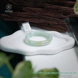  Vòng Khối Ngọc Phỉ Thúy Xanh Ngọc Phớt Hoàng Phỉ Cao Cấp Bản Hẹ 12.2 x 8.3 x 54.8 (Không Kén Mệnh) 2533595 