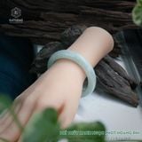  Vòng Khối Ngọc Phỉ Thúy Xanh Ngọc Phớt Hoàng Phỉ Cao Cấp Bản Hẹ 12.2 x 8.3 x 54.8 (Không Kén Mệnh) 2533595 