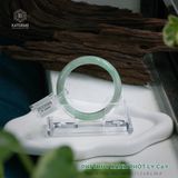  Vòng Khối Ngọc Phỉ Thúy Xanh Phớt Lý Cay Cao Cấp Bản Hẹ 11.2 x 8 x 56.4 (Không Kén Mệnh) 2533589 