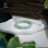  Vòng Khối Ngọc Phỉ Thúy Xanh Phớt Lý Cay Cao Cấp Bản Hẹ 11.2 x 8 x 56.4 (Không Kén Mệnh) 2533589 