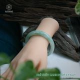  Vòng Khối Ngọc Phỉ Thúy Xanh Phớt Lý Cay Cao Cấp Bản Hẹ 11.2 x 8 x 56.4 (Không Kén Mệnh) 2533589 