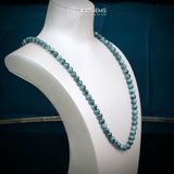  Chuỗi Vòng Cổ Ngọc Phỉ Thúy Jade A Hạt 7.6ly (Không Kén Mệnh) 