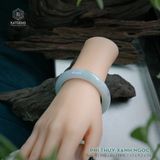  Vòng Khối Ngọc Phỉ Thúy Xanh Ngọc Cao Cấp Bản Hẹ 12 x 9.2 x 54.5 (Không Kén Mệnh) 2532239 