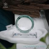  Vòng Khối Ngọc Phỉ Thúy Jade A Lục Táo Phiêu Hoa (MONET) Cao Cấp Bản Hẹ 11.9 x 7.8 x 53.5 (Không Kén Mệnh) 2534675 