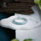  Vòng Khối Ngọc Phỉ Thúy Lam Thiên Hoa Bay Cao Cấp Bản Hẹ 10.9 x 7.4 x 54.6 (Không Kén Mệnh) 2535586 