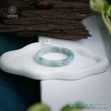  Vòng Khối Ngọc Phỉ Thúy Lam Thiên Hoa Bay Cao Cấp Bản Hẹ 10.9 x 7.4 x 54.6 (Không Kén Mệnh) 2535586 