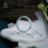  Vòng Khối Ngọc Phỉ Thúy Lam Thiên Hoa Bay Cao Cấp Bản Hẹ 10.9 x 7.4 x 54.6 (Không Kén Mệnh) 2535586 