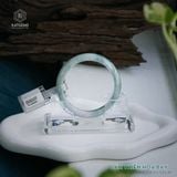  Vòng Khối Ngọc Phỉ Thúy Lam Thiên Hoa Bay Cao Cấp Bản Hẹ 11.3 x 7.3 x 54 (Không Kén Mệnh) 2535587 