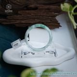  Vòng Khối Ngọc Phỉ Thúy Lam Thiên Hoa Bay Phớt Xanh Cay Cao Cấp Bản Hẹ 10 x 7.3 x 57.5 (Không Kén Mệnh) 2535584 
