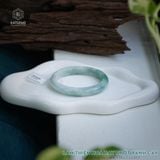  Vòng Khối Ngọc Phỉ Thúy Lam Thiên Hoa Bay Phớt Xanh Cay Cao Cấp Bản Hẹ 10 x 7.3 x 57.5 (Không Kén Mệnh) 2535584 