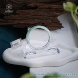  Vòng Khối Ngọc Phỉ Thúy Lam Thiên Hoa Bay Phớt Xanh Cay Cao Cấp Bản Oval 8.4 x 6 x 47.2 x 54.1 (Không Kén Mệnh) 2535579 