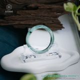  Vòng Khối Ngọc Phỉ Thúy Jade A Lục Táo Phiêu Hoa (MONET) Cao Cấp Bản Hẹ 11.3 x 7.8 x 54.4 (Không Kén Mệnh) 2535582 