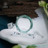  Vòng Khối Ngọc Phỉ Thúy Jade A Lục Táo Phiêu Hoa (MONET) Cao Cấp Bản Hẹ 11.3 x 7.8 x 54.4 (Không Kén Mệnh) 2535582 