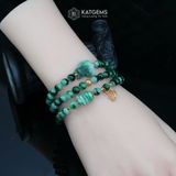  Vòng Chuỗi Ngọc Cẩm Thạch Sơn Thuỷ (Type A) 6ly Mix Hồ Ly Phượng, Ngũ Điếu Phỉ Thúy, Hoa Sen Và Bi Kim Tiền Vàng Trang Sức (Không Kén Mệnh) CTA1-126002 