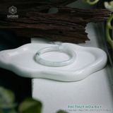  Vòng Khối Ngọc Phỉ Thúy Hoa Bay Cao Cấp Bản Đũa 7.3 x 7.7 x 56.3 (Không Kén Mệnh) 2537004 