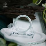  Vòng Khối Ngọc Phỉ Thúy Hoa Bay Cao Cấp Bản Đũa 7.3 x 7.7 x 56.3 (Không Kén Mệnh) 2537004 