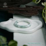  Vòng Khối Ngọc Phỉ Thúy Hoa Bay Cao Cấp Bản Đũa 9.5 x 9.5 x 57.1 (Không Kén Mệnh) 2537009 