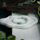  Vòng Khối Ngọc Phỉ Thúy Hoa Bay Cao Cấp Bản Đũa 9.5 x 9.5 x 57.1 (Không Kén Mệnh) 2537009 