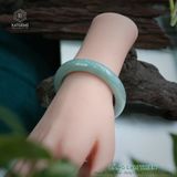  Vòng Khối Ngọc Phỉ Thúy Băng Hoa Lam Thiên Cao Cấp Bản Hẹ 12.3 x 8.2 x 54.2 (Không Kén Mệnh) 2538561 